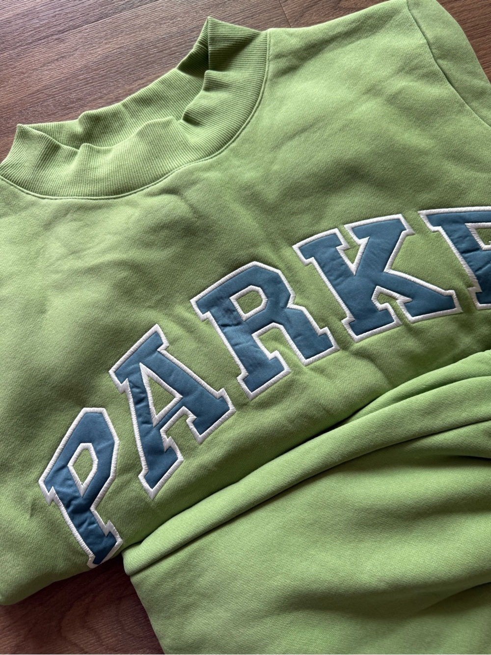 Woman’s matcha 'PARKE' mock neck Sweatshirt and sweatpants
